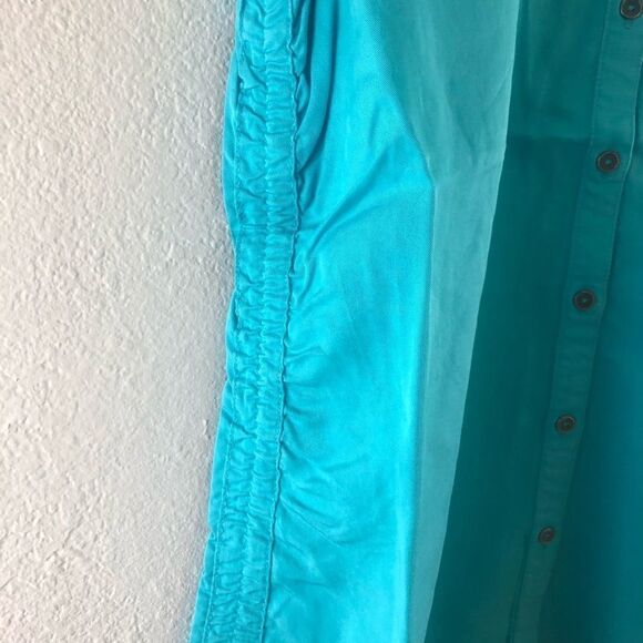 Style & Co Lyocell blue ruched in the side Size L - Picture 3 of 6